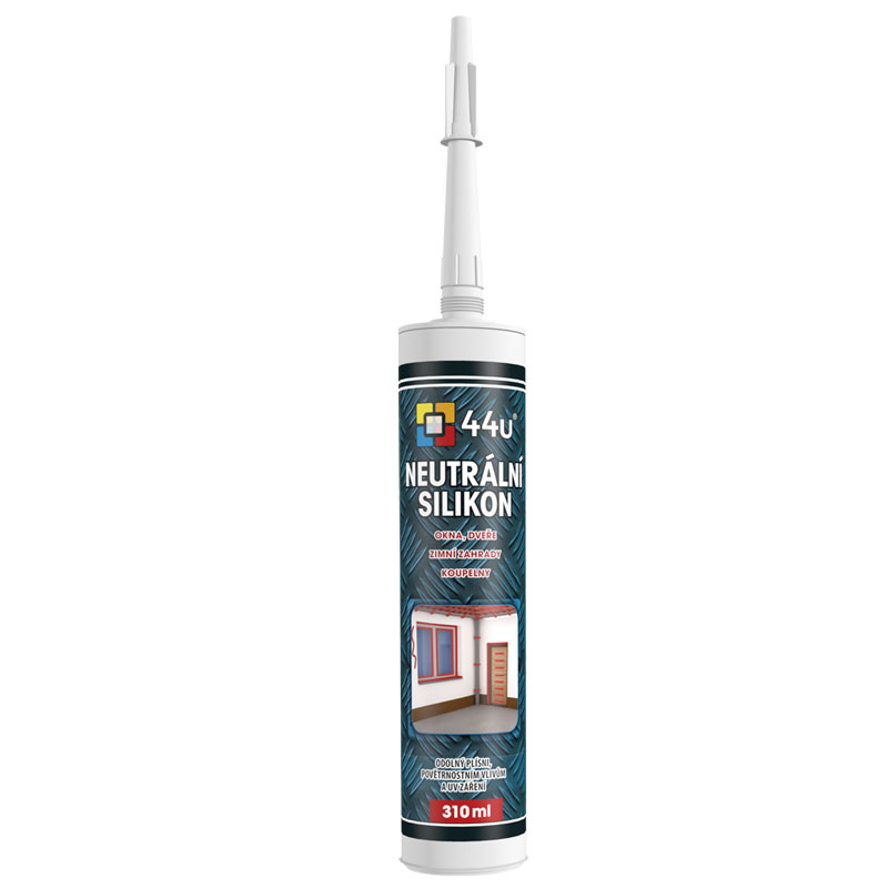 44u Neutrální silikon PROFI 310ml černá